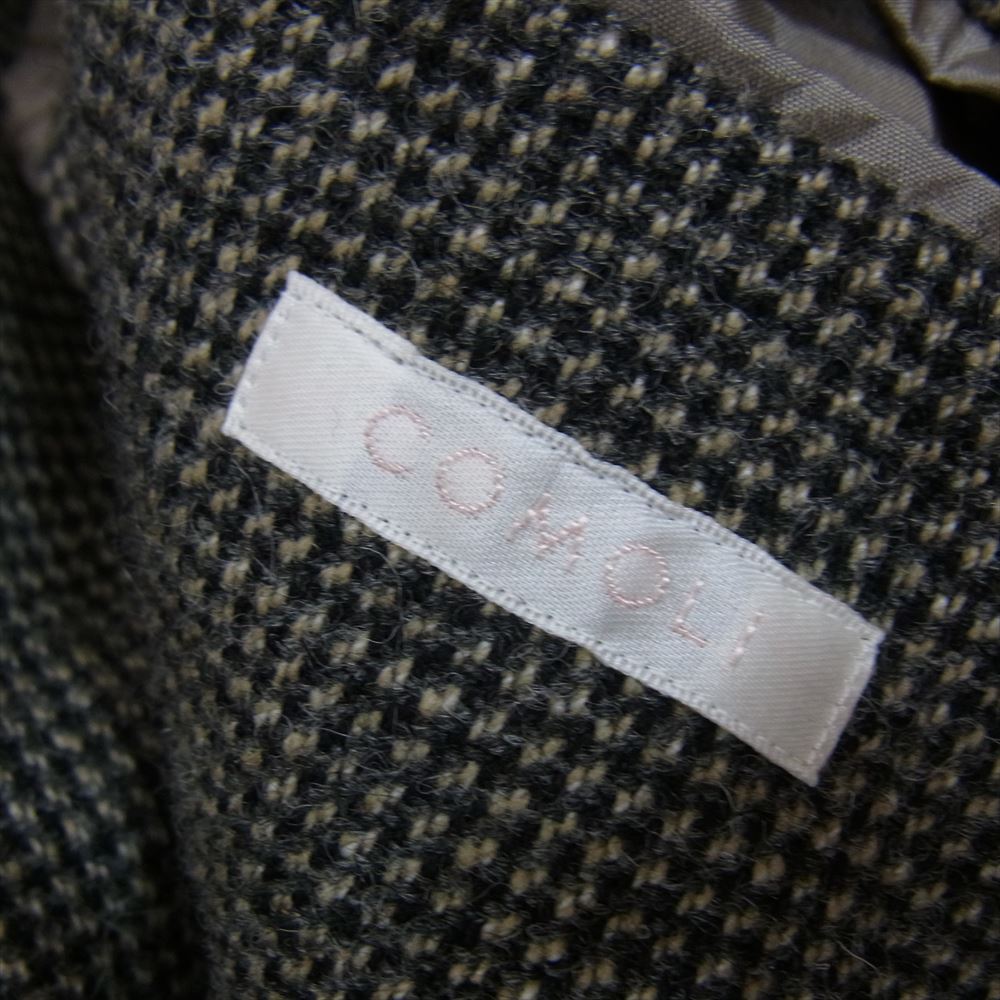 COMOLI コモリ 21AW U03-01007 LOVAT社製ツイード生地 ウォッシュド テーラード ジャケット グレー系 2【中古】