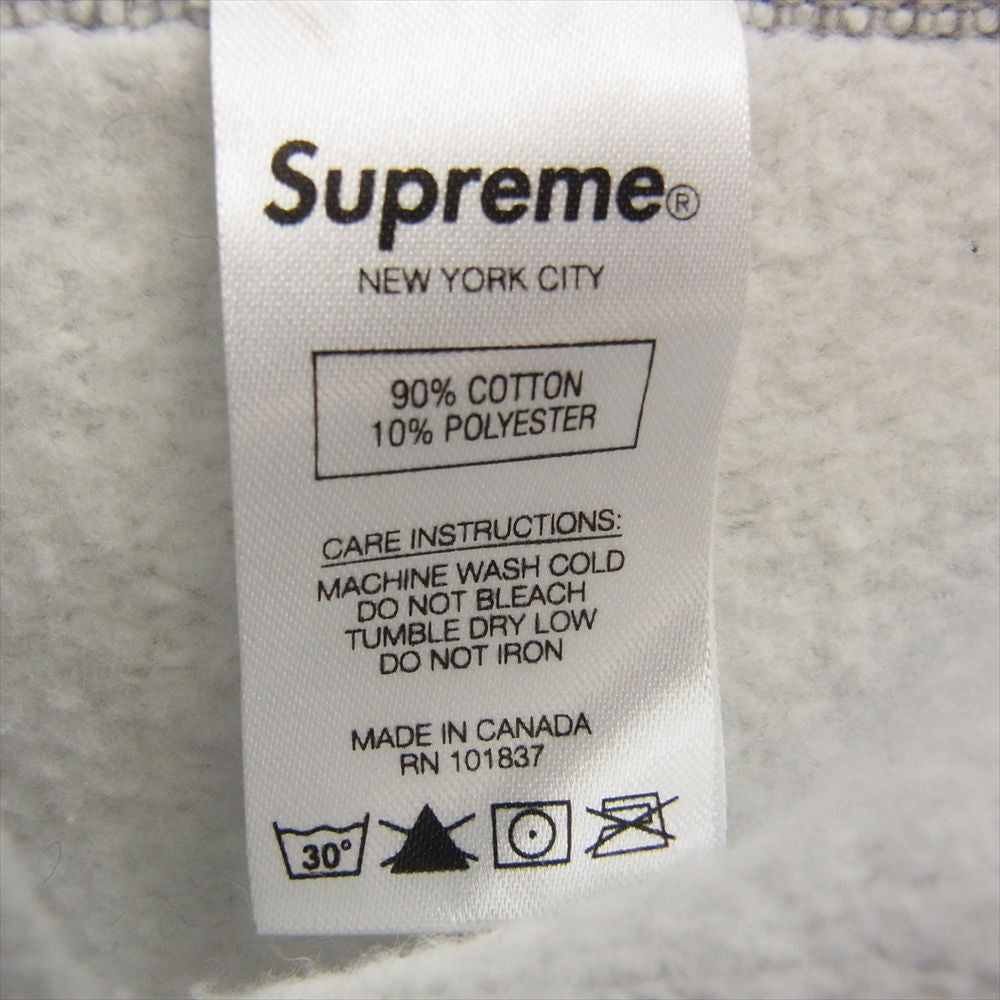 Supreme シュプリーム 20FW Cross Box Logo Hooded Sweatshirt クロスボックスロゴ パーカー フーディー  グレー系 M【美品】【中古】
