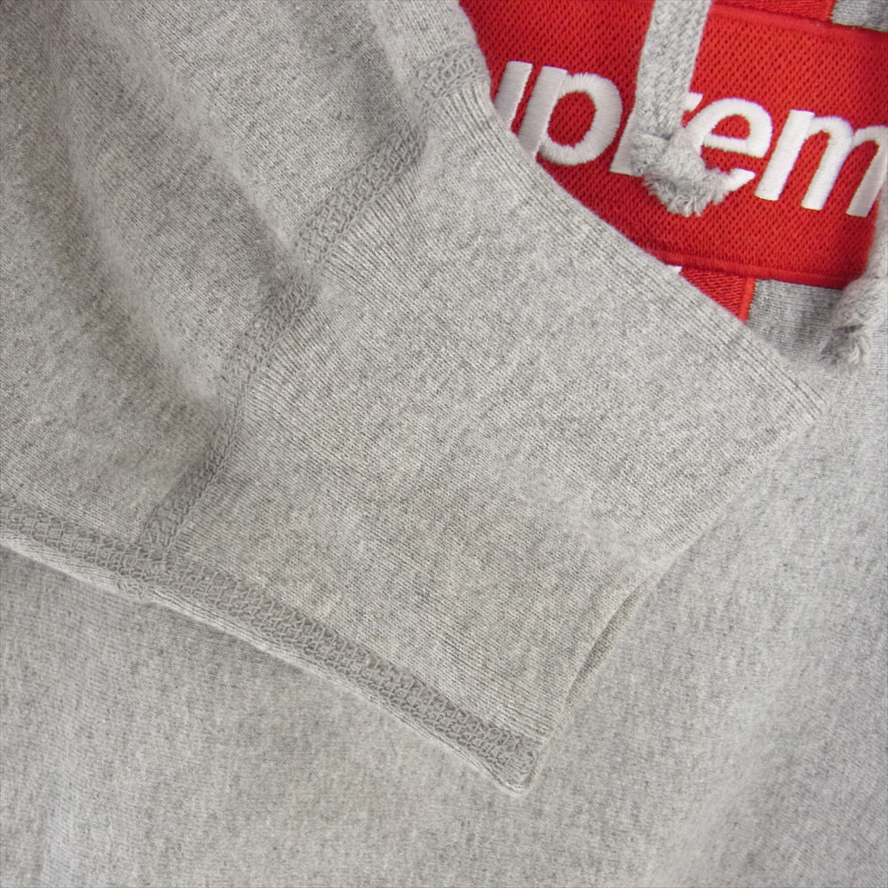 Supreme シュプリーム 20FW Cross Box Logo Hooded Sweatshirt クロスボックスロゴ パーカー フーディー  グレー系 M【美品】【中古】