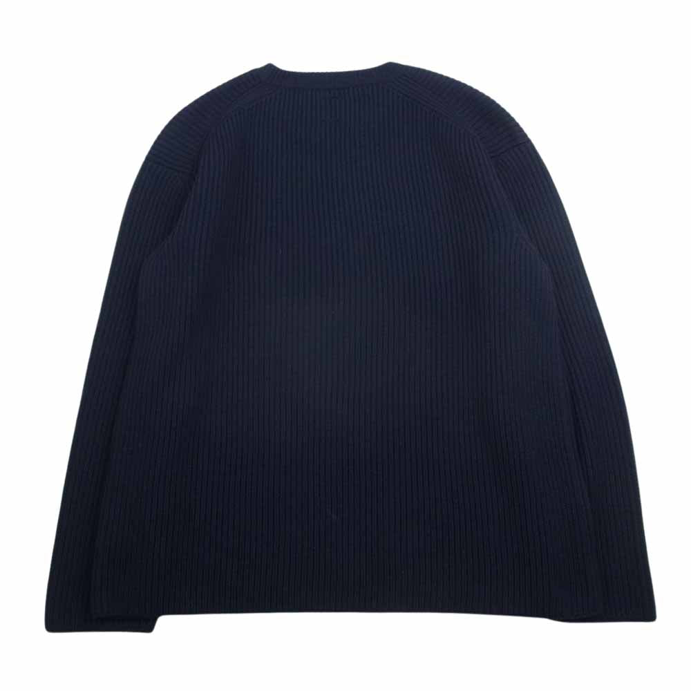 バトナー BN-19FM-026 RIB CREW NECK リブ クルーネック ニット セーター ネイビー系 3【中古】
