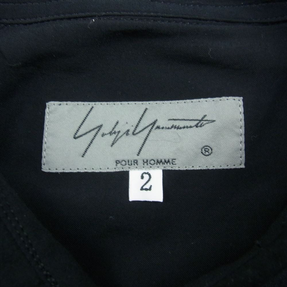 Yohji Yamamoto POUR HOMME ヨウジヤマモトプールオム 20SS HN-B09-201 レーヨン ロング シャツ ブラック系 2【中古】