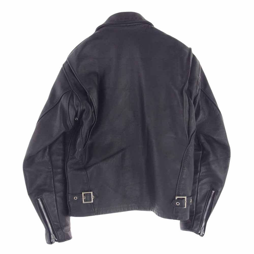 schott ショット 642 シングル レザー ライダース ジャケット ブラック系 36【中古】
