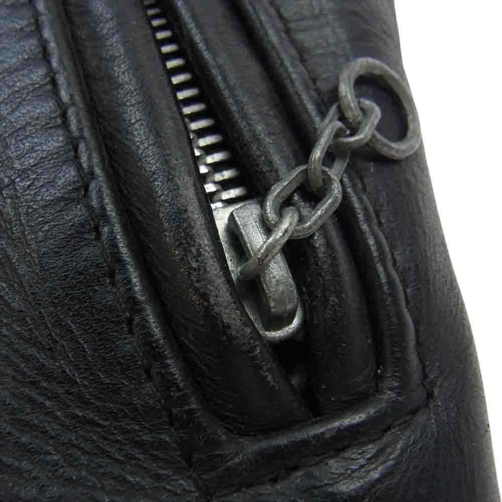 schott ショット 642 シングル レザー ライダース ジャケット ブラック系 36【中古】