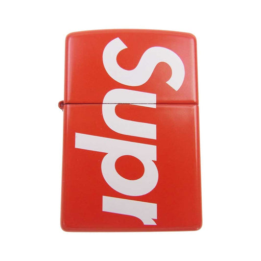Supreme シュプリーム 18SS Logo Zippo ロゴ ジッポ ライター レッド系【中古】