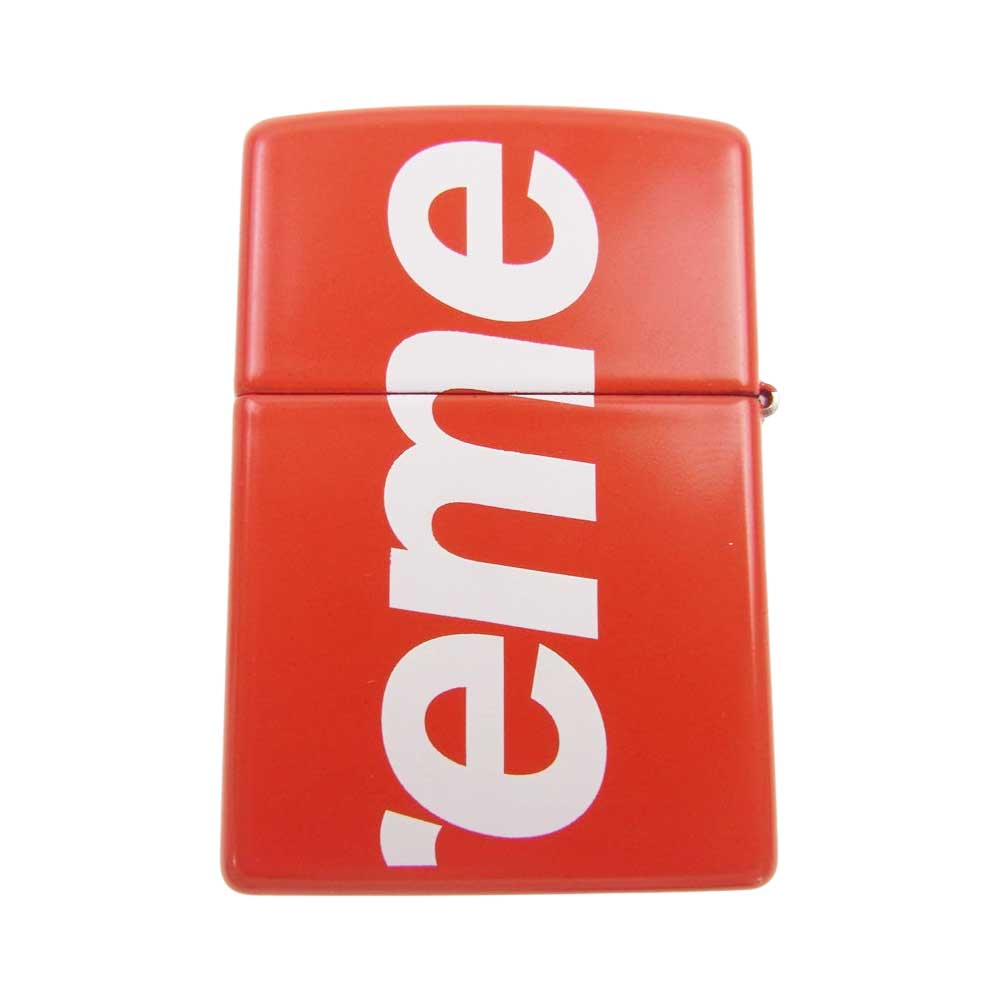 Supreme シュプリーム 18SS Logo Zippo ロゴ ジッポ ライター レッド系【中古】