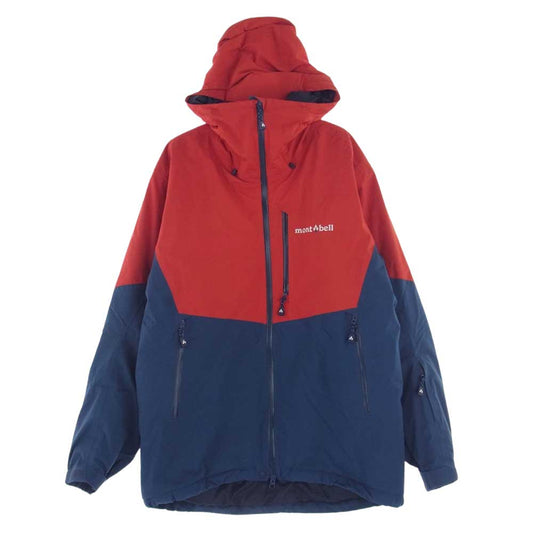 mont-bell モンベル 1102502 パウダーホップ パーカ 中綿 ジャケット レッド系 ネイビー系 M【中古】