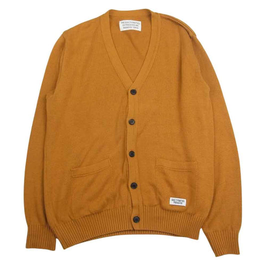 WACKO MARIA ワコマリア レーヨンシルク 混 コットン カーディガン  イエロー系 M【中古】