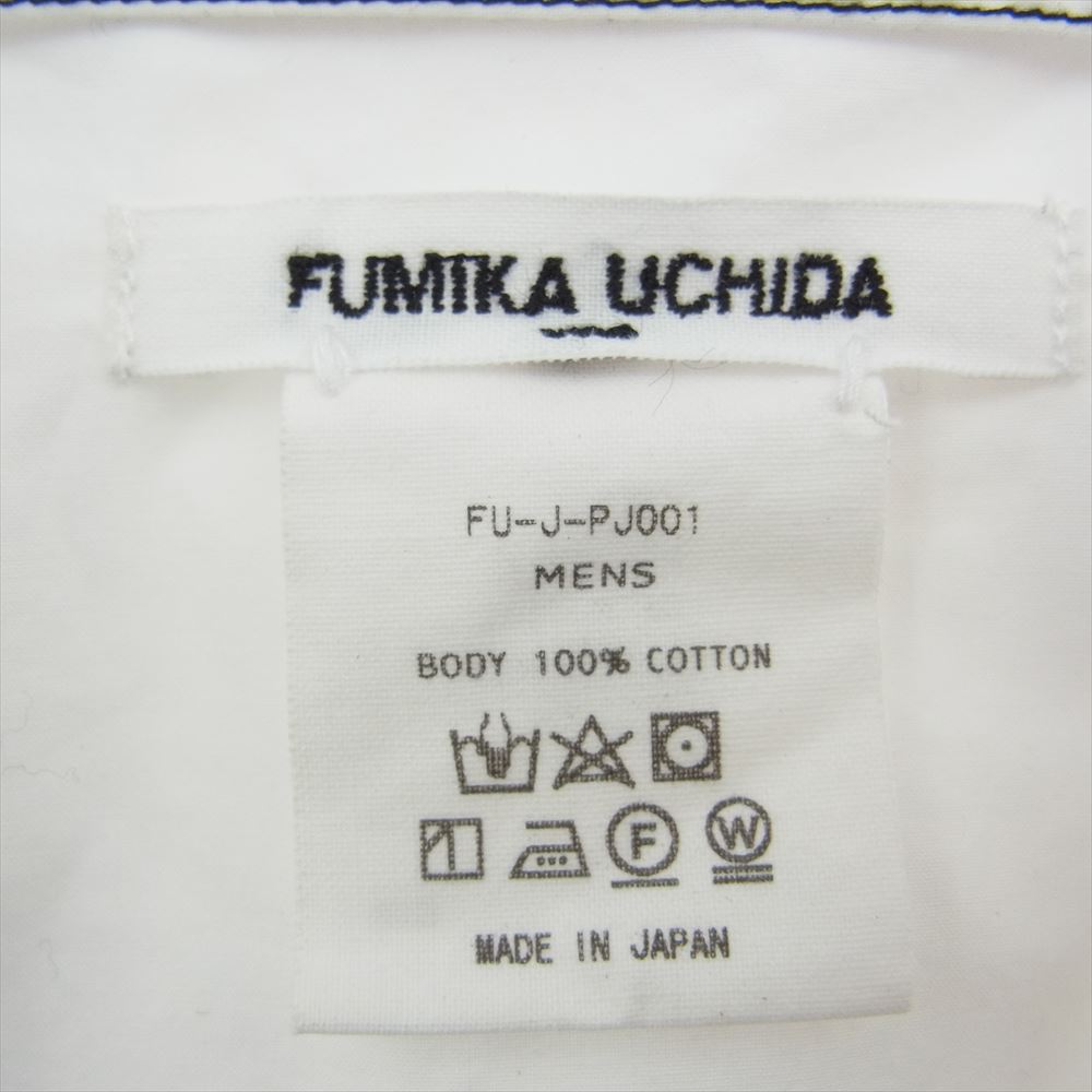 FUMIKA UCHIDA フミカウチダ FU-J-PJ001 オープンカラー パジャマ シャツ パンツ セットアップ ホワイト系【中古】
