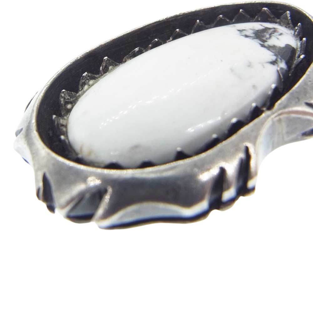 BIGHAND ビッグハンド No6694 Silver Neckless Stoneストーン ネックレス 石付き ペンダント ネックレス シルバー系 ホワイト系【中古】