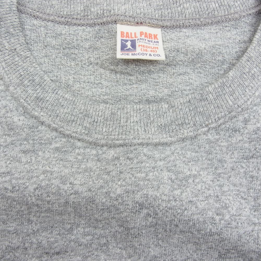 The REAL McCOY'S ザリアルマッコイズ BALL PARK ATHLETIC TEE ボールパーク アスレチック Tシャツ グレー系 38【中古】