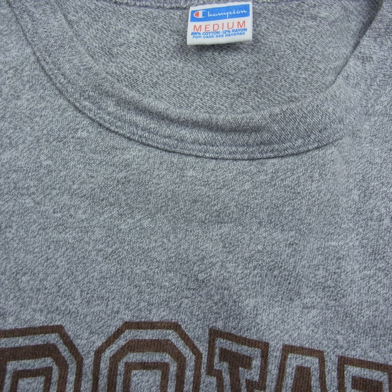 STANDARD CALIFORNIA スタンダードカリフォルニア × Champion チャンピオン 染み込み ロゴ Tシャツ  グレー系 M【中古】