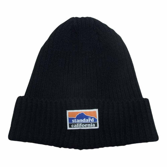STANDARD CALIFORNIA スタンダードカリフォルニア SD tech dry watch cap テック ドライ リブ ワッチ キャップ ニット帽 ビーニー ブラック系【中古】