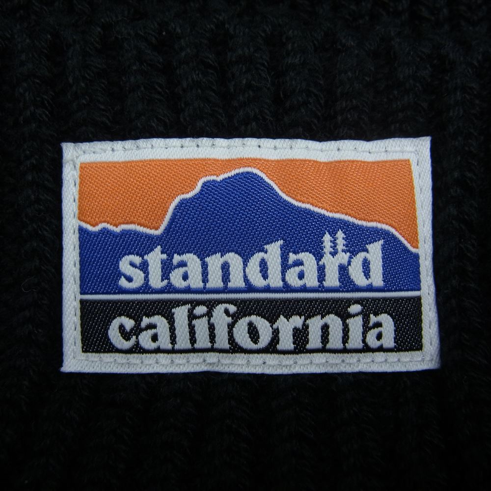 STANDARD CALIFORNIA スタンダードカリフォルニア SD tech dry watch cap テック ドライ リブ ワッチ キャップ ニット帽 ビーニー ブラック系【中古】