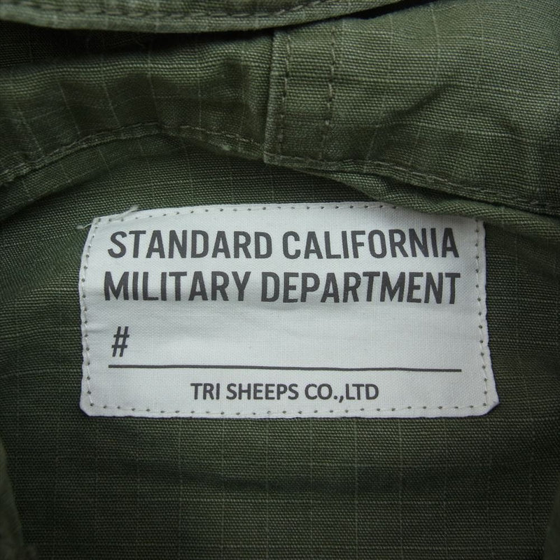 STANDARD CALIFORNIA スタンダードカリフォルニア SD Ripstop Hood Jacket リップストップ フード ジャケット カーキ系 M【極上美品】【中古】