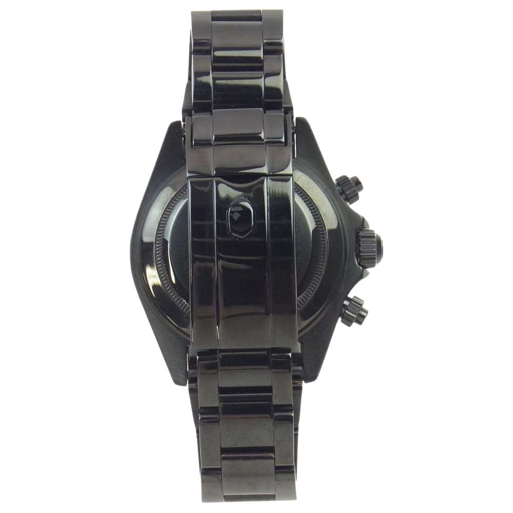 A BATHING APE アベイシングエイプ T003 BAPEX ベイペックス デイトナタイプ 腕時計 ウォッチ ブラックカラー ブラッ –  ブランド古着 LIFE