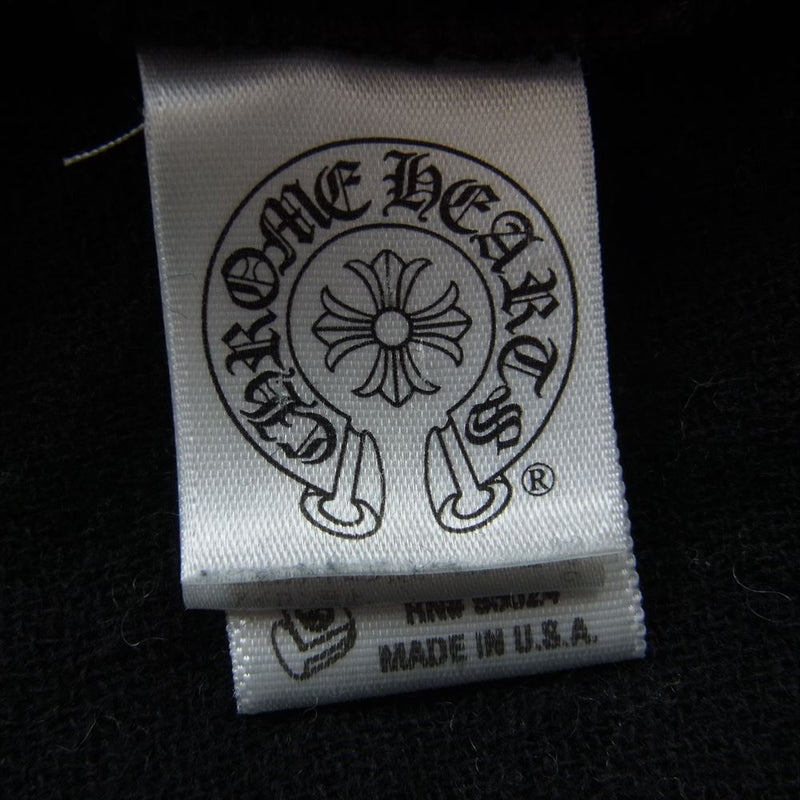 CHROME HEARTS クロムハーツ（原本無） 2211-304-4891 国内正規品 GAUZE SHIRT フローラルボタン レザークロスパッチ付き レーヨンウールガーゼ チェック 長袖 ウエスタン シャツ ワインレッド系【中古】