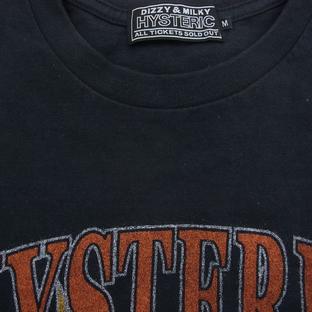 HYSTERIC GLAMOUR ヒステリックグラマー 23SS 02231CT43 FLARE WOMAN フレアウーマン ガールプリント 半袖 Tシャツ  ブラック系 M【中古】