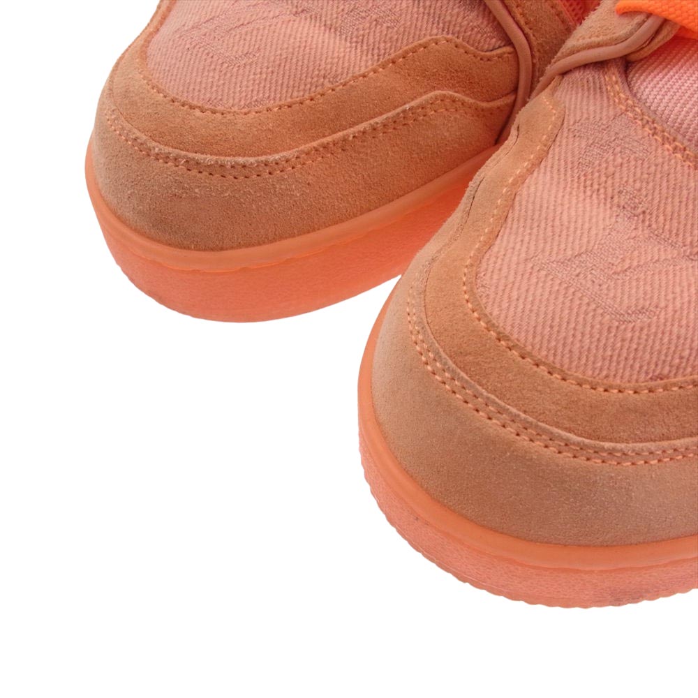 LOUIS VUITTON ルイ・ヴィトン G0 1210 LV トレイナー ライン モノグラム ローカット スニーカー オレンジ系 7.5【中古】