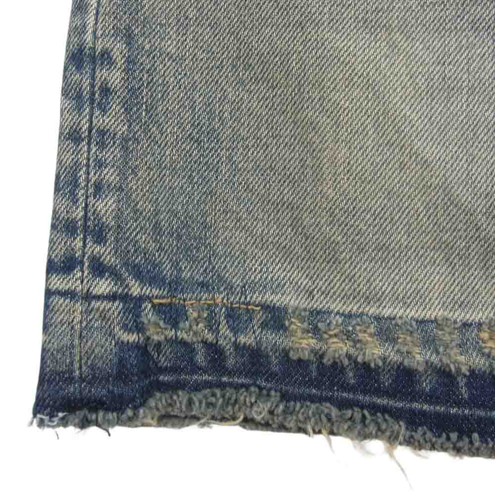 UNDERCOVER アンダーカバー D9602 青山本店限定 Arts&Crafts期復刻 GILAPPLE ギラップル アップルワッペン デニム ミニスカート インディゴブルー系 2【中古】