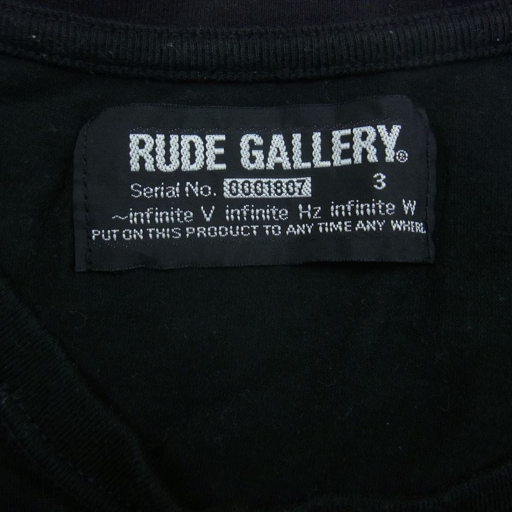 RUDE GALLERY ルードギャラリー プリント Ｔシャツ 半袖 ブラック系 3【中古】