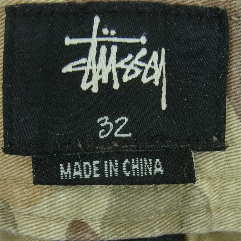 STUSSY ステューシー 裏地カモ ブッシュ パンツ コットン 中国製 ベージュ系 32【中古】