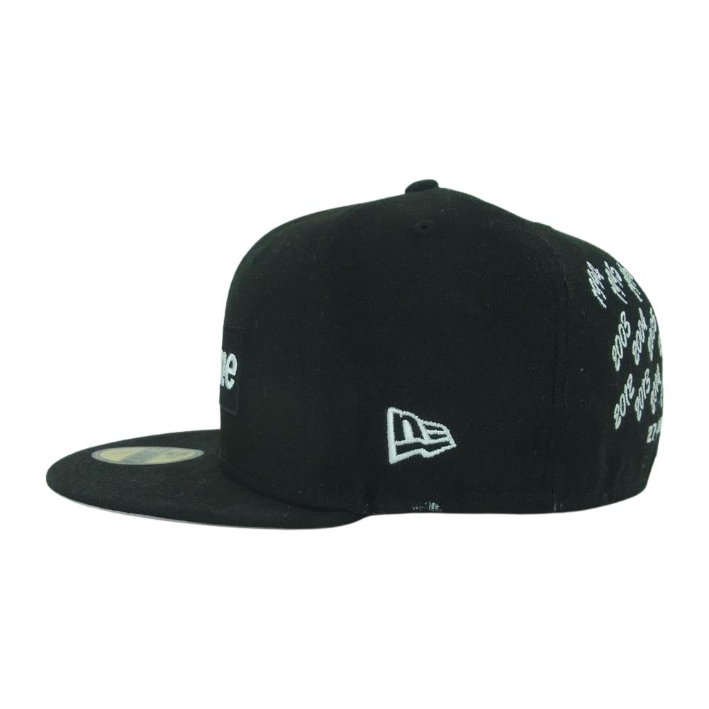 Supreme シュプリーム 21SS New Era Champions Box Logo Cap ニューエラ チャンピオンズ ボックス ロゴ キャップ 帽子 ブラック系 58.7cm【中古】