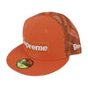 Supreme シュプリーム 23SS New Era Box Logo Mesh Back ニューエラ バック メッシュ ボックスロゴ キャップ 帽子 オレンジ系 58.7cm【中古】