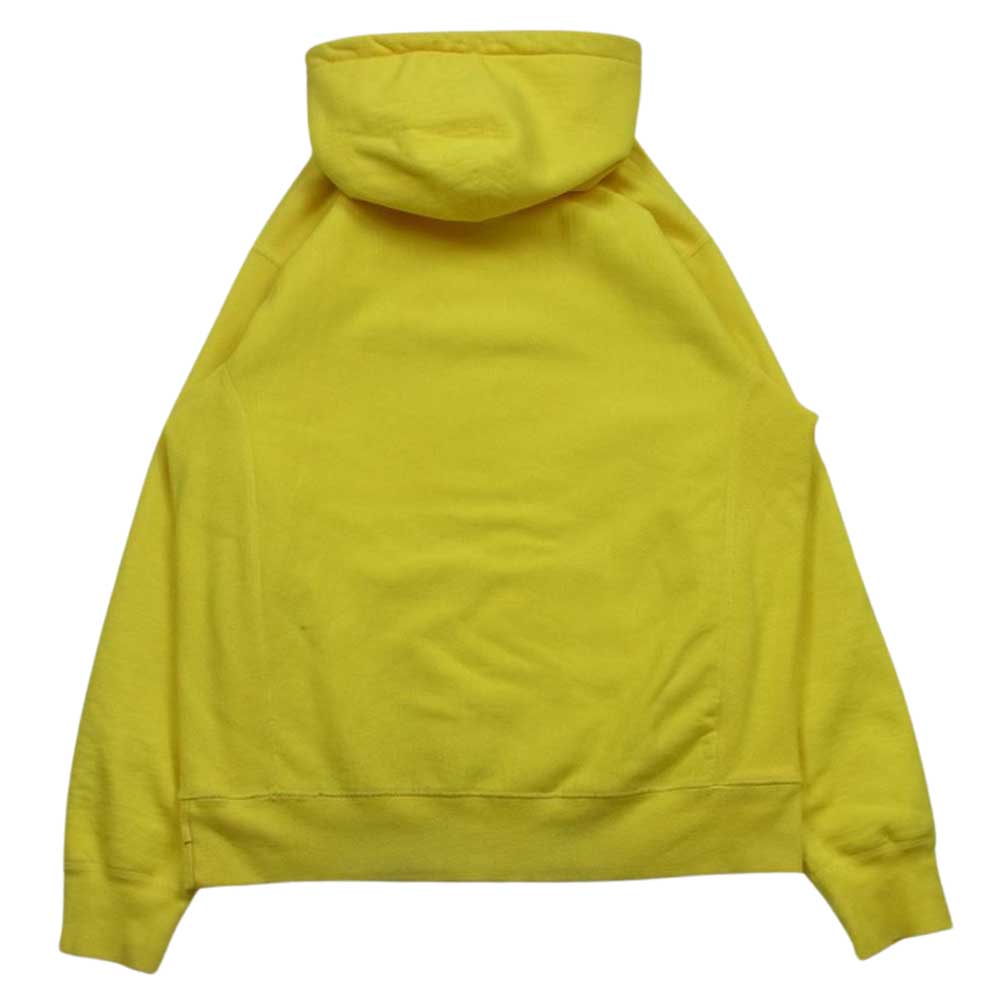 Supreme シュプリーム 19AW Bandana Box Logo Hooded Sweatshirt バンダナ ボックスロゴ フーデッド スウェット プルオーバー パーカー イエロー系 M【中古】