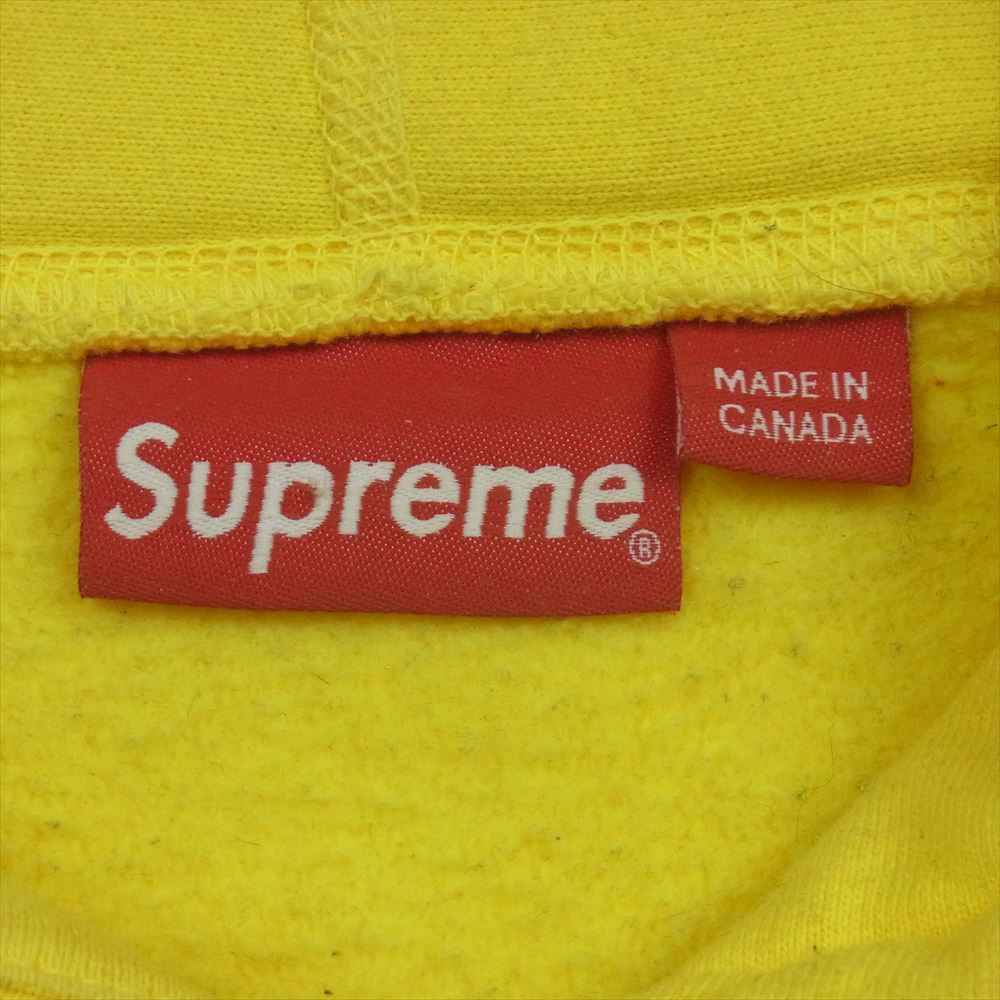 Supreme シュプリーム 19AW Bandana Box Logo Hooded Sweatshirt バンダナ ボックスロゴ フーデッド スウェット プルオーバー パーカー イエロー系 M【中古】