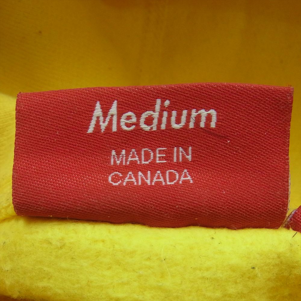 Supreme シュプリーム 19AW Bandana Box Logo Hooded Sweatshirt バンダナ ボックスロゴ フーデッド スウェット プルオーバー パーカー イエロー系 M【中古】