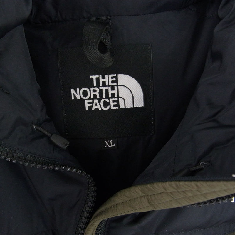 THE NORTH FACE ノースフェイス 21AW  ND92041R　 Nuptse Hoodie ヌプシフーディー ダウン ジャケット カーキ系 ブラック系 XL【中古】