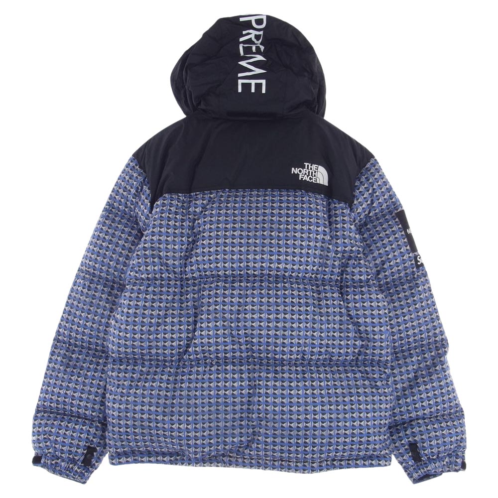 Supreme シュプリーム 21SS THE NORTH FACE Studded Nuptse Jacket スタッズ ヌプシ ジャケット ブルー系 M【極上美品】【中古】
