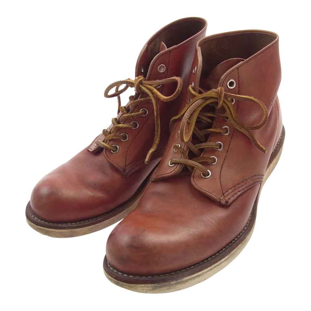 RED WING レッドウィング 8166 6 Classic Round  6インチ クラシック ラウンドトゥ レースアップ ブーツ レッドブラウン ブラウン系 9.5【中古】