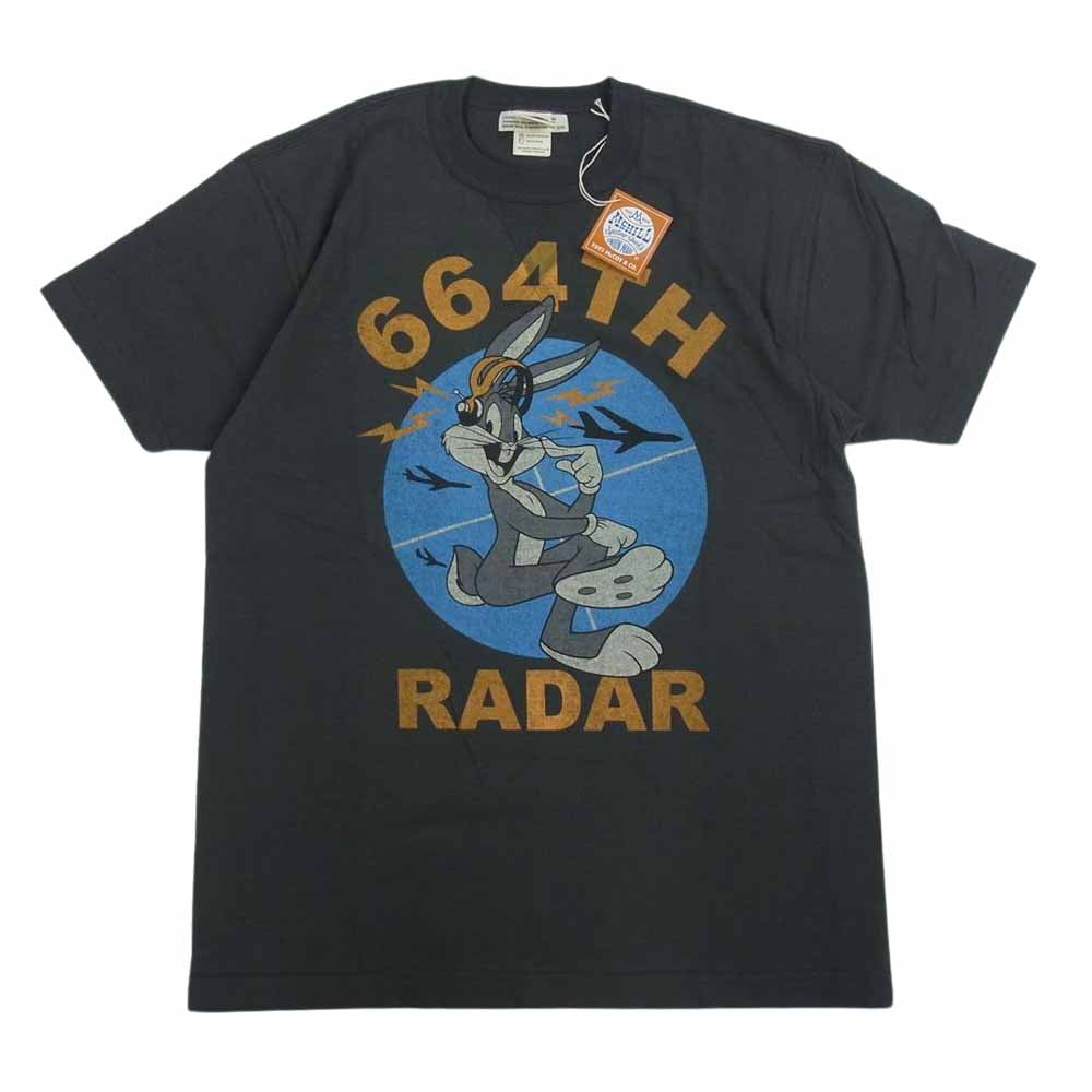 TOY'S McCOY トイズマッコイ TMC1812 MILITARY TEE BUGS BUNNY バッグスバニー ミリタリー 半袖 Tシャツ グレー系 S【新古品】【未使用】【中古】