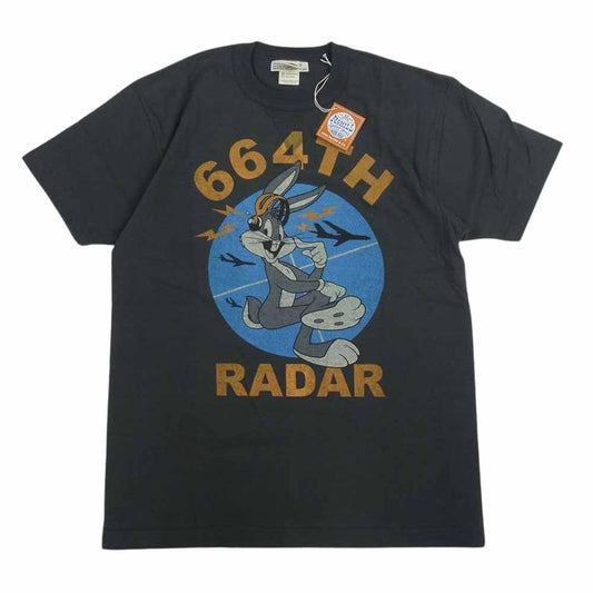 TOY'S McCOY トイズマッコイ TMC1812 MILITARY TEE BUGS BUNNY バッグスバニー ミリタリー 半袖 Tシャツ グレー系 S【新古品】【未使用】【中古】