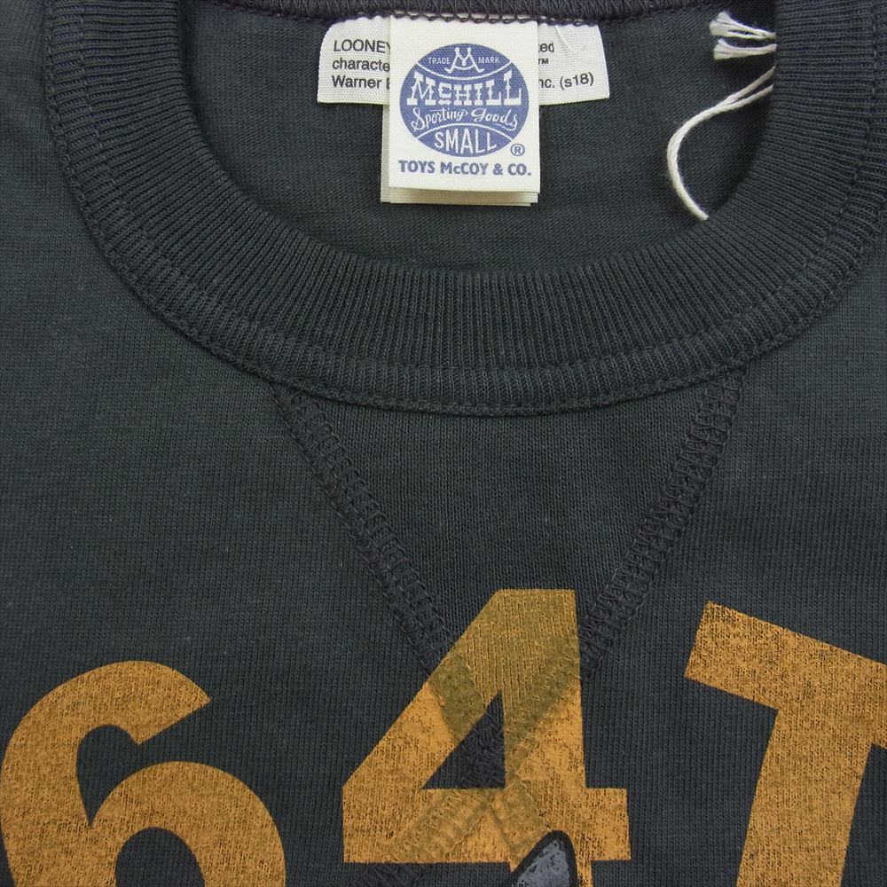 TOY'S McCOY トイズマッコイ TMC1812 MILITARY TEE BUGS BUNNY バッグスバニー ミリタリー 半袖 Tシャツ グレー系 S【新古品】【未使用】【中古】