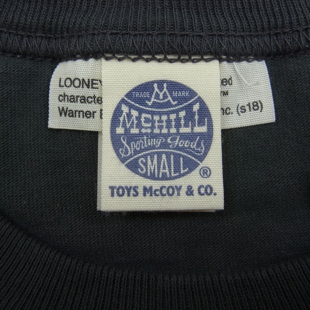 TOY'S McCOY トイズマッコイ TMC1812 MILITARY TEE BUGS BUNNY バッグスバニー ミリタリー 半袖 Tシャツ グレー系 S【新古品】【未使用】【中古】