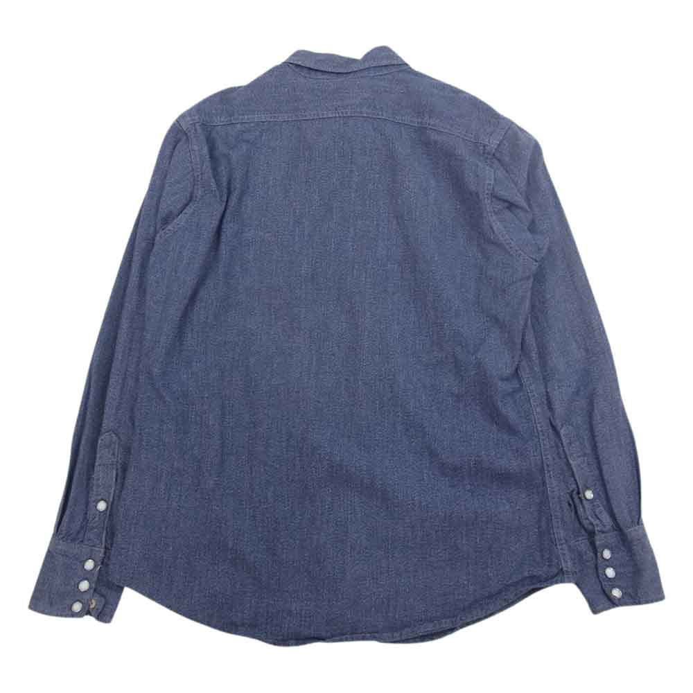 TOY'S McCOY トイズマッコイ TMS1114 BECK シャンブレー ウエスタン シャツ インディゴブルー系 16【中古】