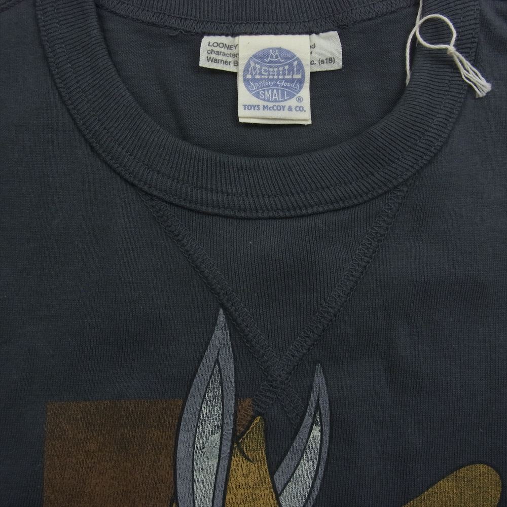 TOY'S McCOY トイズマッコイ TMC1815 MILITARY TEE SHIRT TEXAS RANGER BUGS BUNNY バッグスバニー テキサス レンジャー ミリタリー 半袖 Tシャツ グレー系 S【新古品】【未使用】【中古】