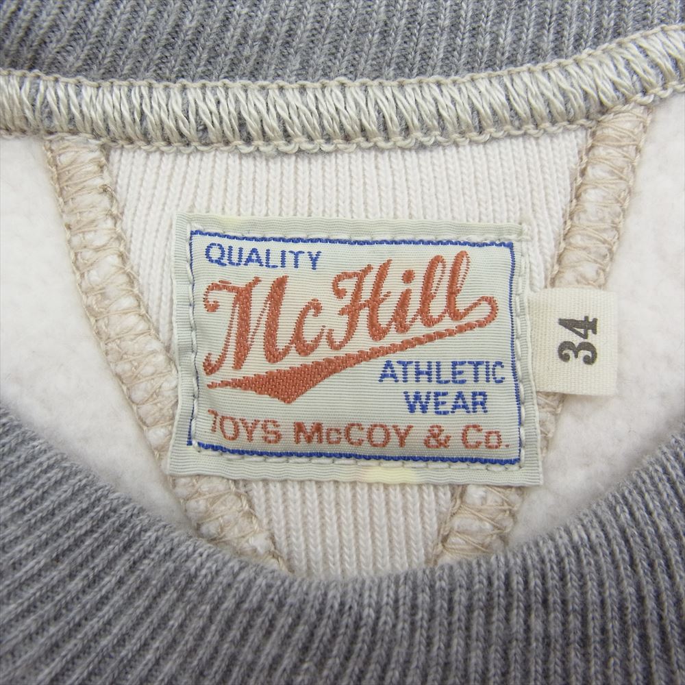 TOY'S McCOY トイズマッコイ TMC1552 GOOD LUCK グットラック 両Vガゼット BUGS BUNNY バッグスバニー ミリタリー スウェット トレーナー ホワイト系 34【中古】