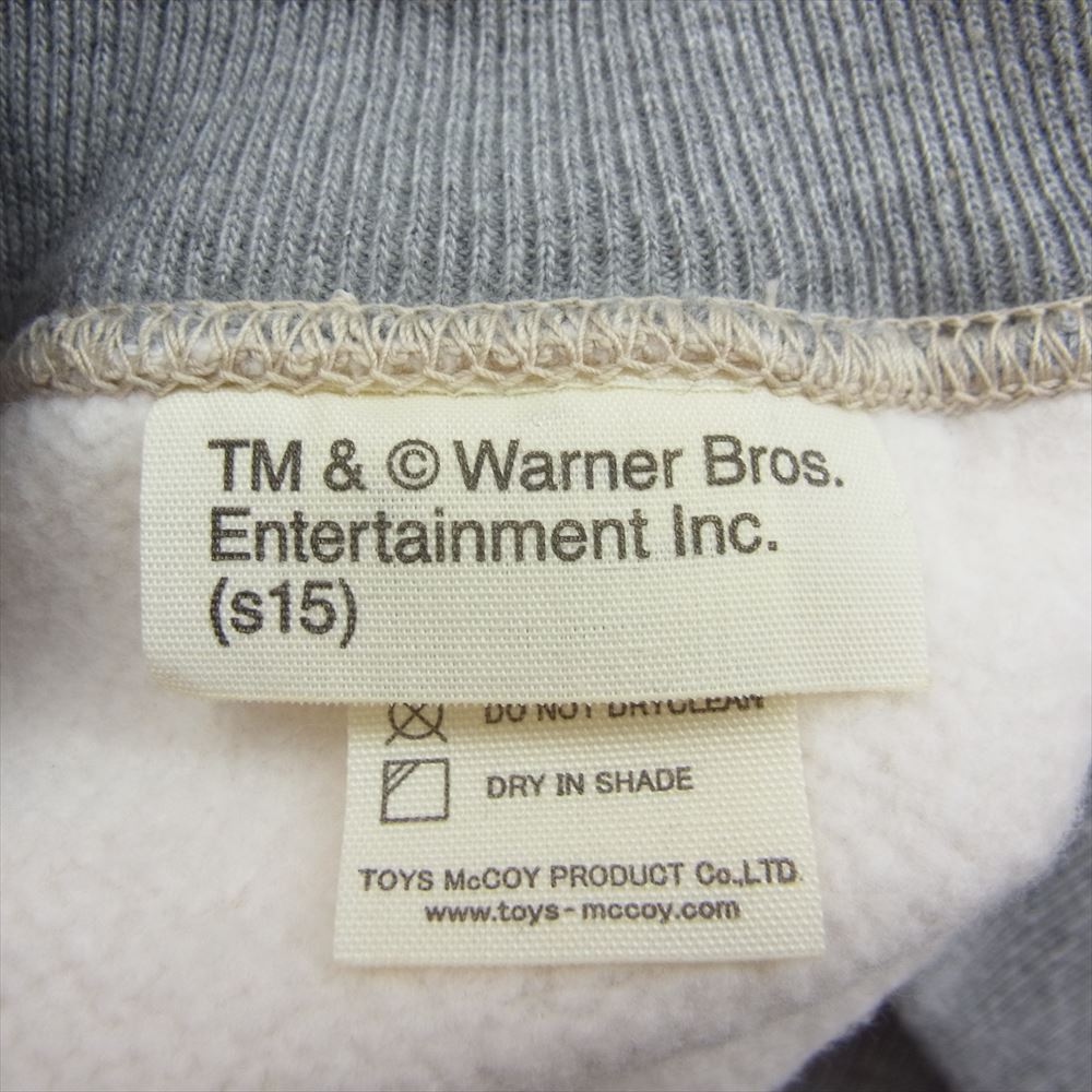 TOY'S McCOY トイズマッコイ TMC1552 GOOD LUCK グットラック 両Vガゼット BUGS BUNNY バッグスバニー ミリタリー スウェット トレーナー ホワイト系 34【中古】