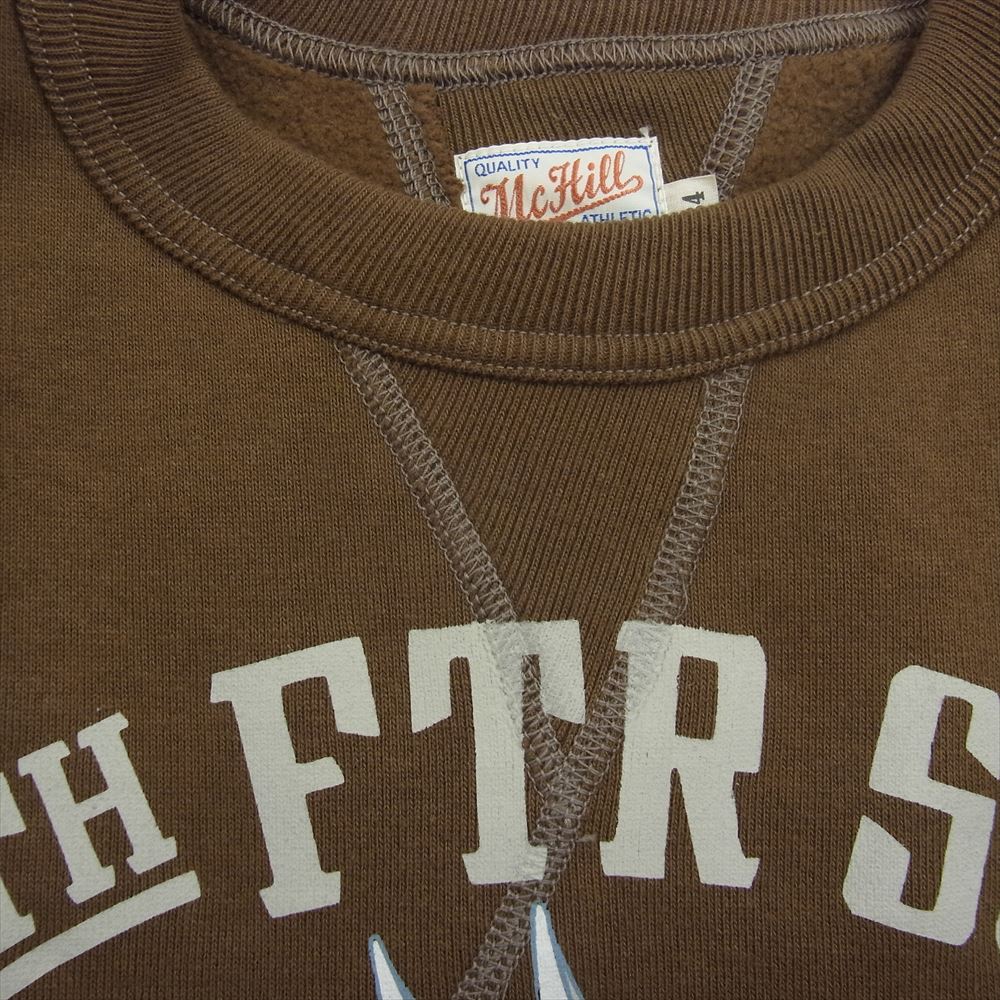 TOY'S McCOY トイズマッコイ TMC1662 WILE E.COYOTE LIGHTNING LANCERS プリント 両V スウェット トレーナー ブラウン系 34【中古】