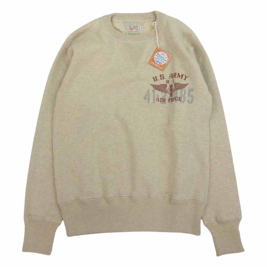 TOY'S McCOY トイズマッコイ TMC1462 McHill USAAF BS 両V スウェット トレーナー ベージュ系 34【新古品】【未使用】【中古】