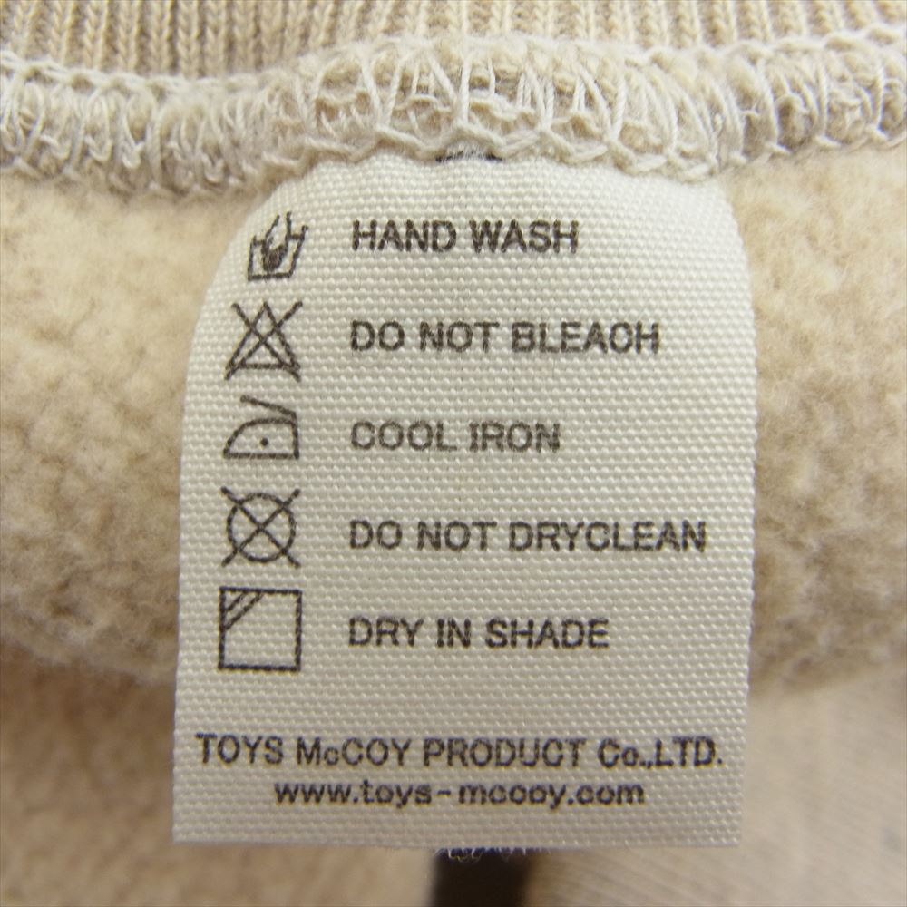TOY'S McCOY トイズマッコイ TMC1462 McHill USAAF BS 両V スウェット トレーナー ベージュ系 34【新古品】【未使用】【中古】