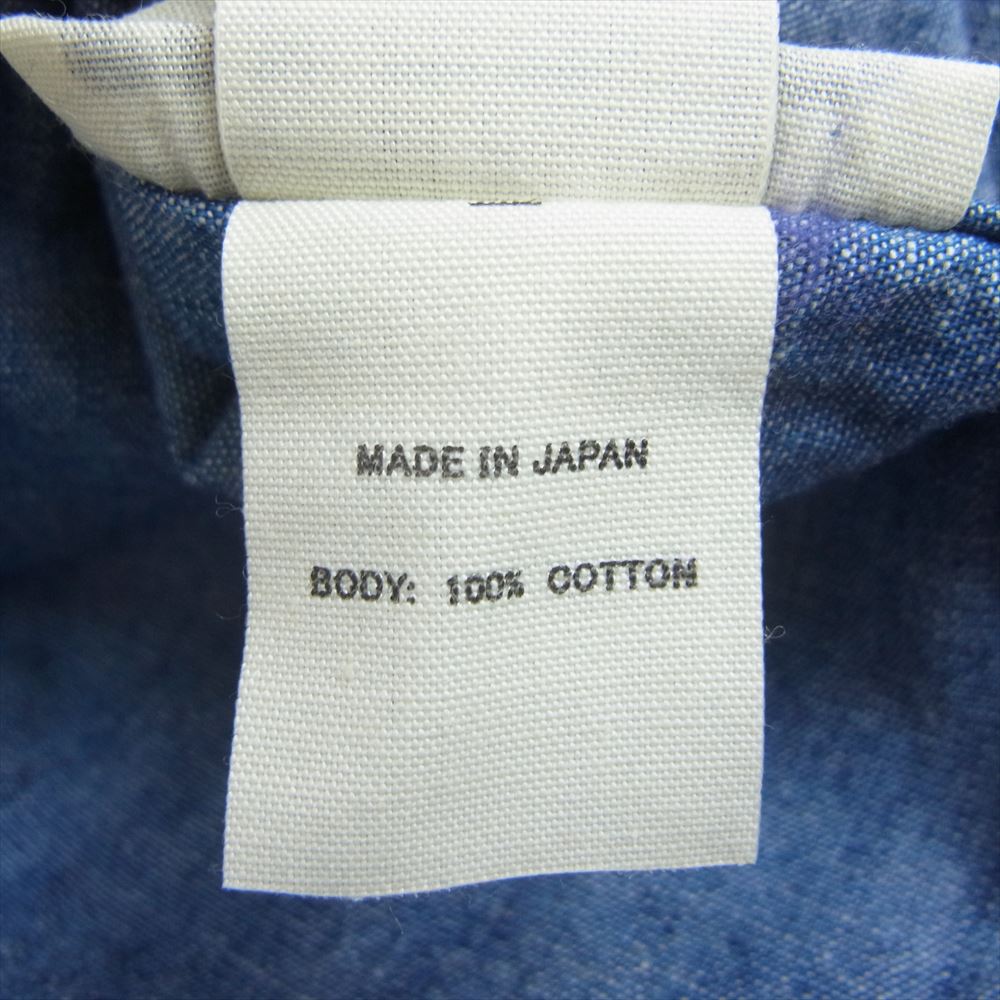 TOY'S McCOY トイズマッコイ TMS2201 CHAMBRAY WORK SHIRT FELIX TREASURE HUNT トレジャーハント フェリックス 刺繍 シャンブレー ワーク シャツ インディゴブルー系 17【新古品】【未使用】【中古】