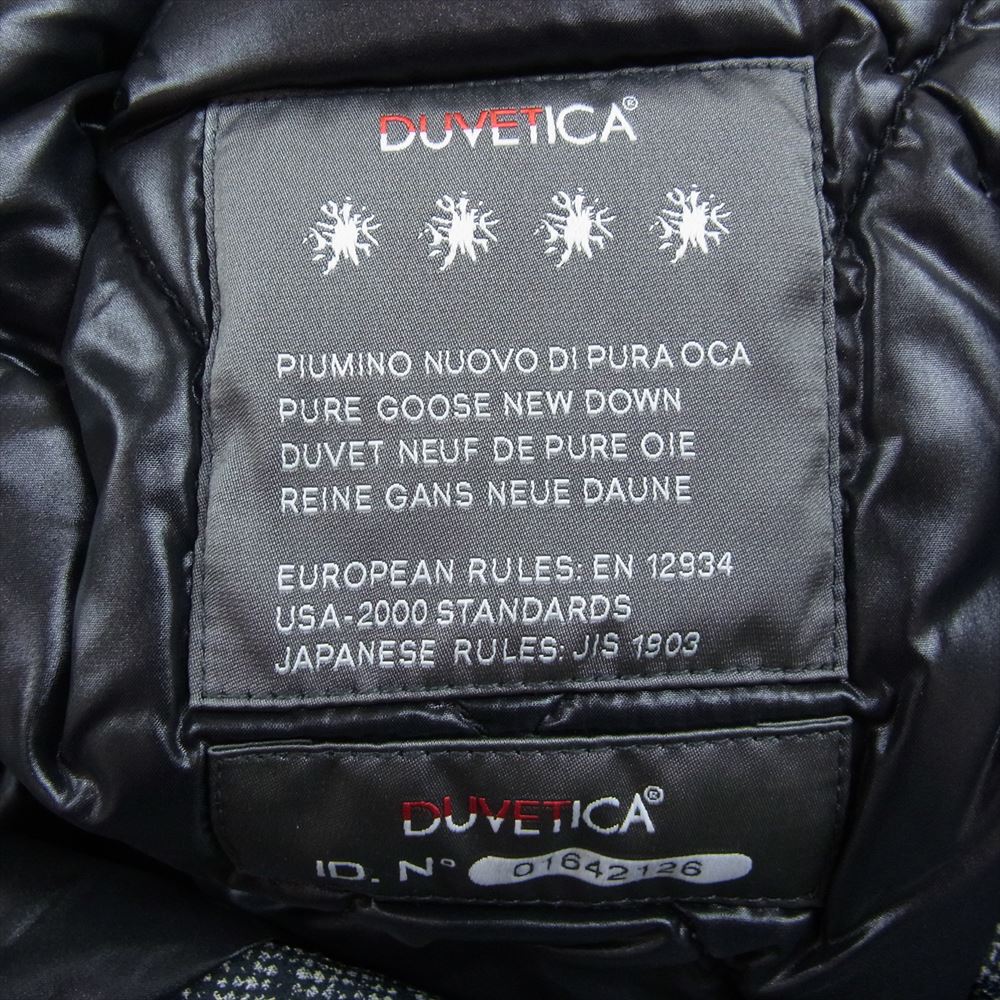 1piu1uguale3 ウノピュウノウグァーレトレ MRC040 POE037 × DUVETICA デュベティカ CHESTER COAT LIMONTA JAQUARD NYLON リモンタ ダウン チェスターコート ブラック系 3【中古】