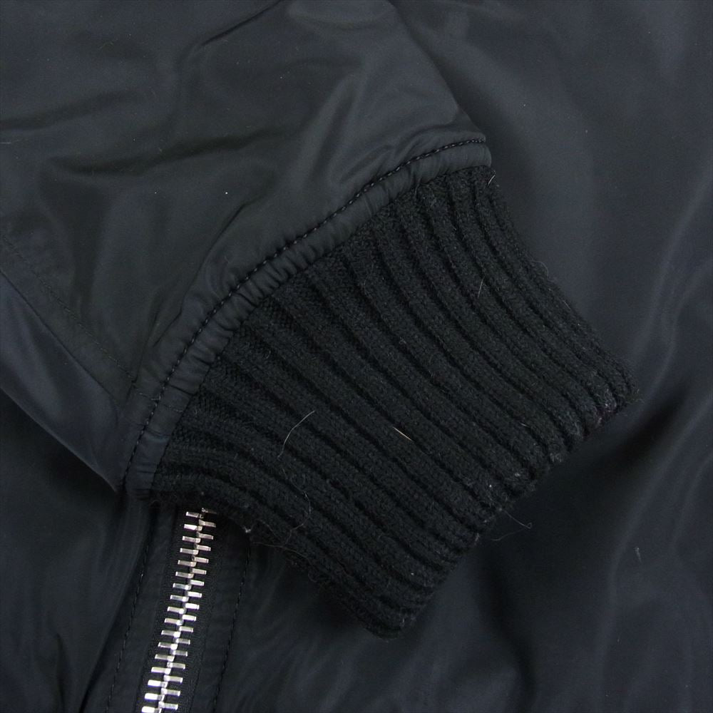 1piu1uguale3 ウノピュウノウグァーレトレ MRB315 NYN016 REVERSIBLE MA-1 リバーシブル ウールリブ ブルゾン フライトジャケット ブラック系 グレー系 4【中古】