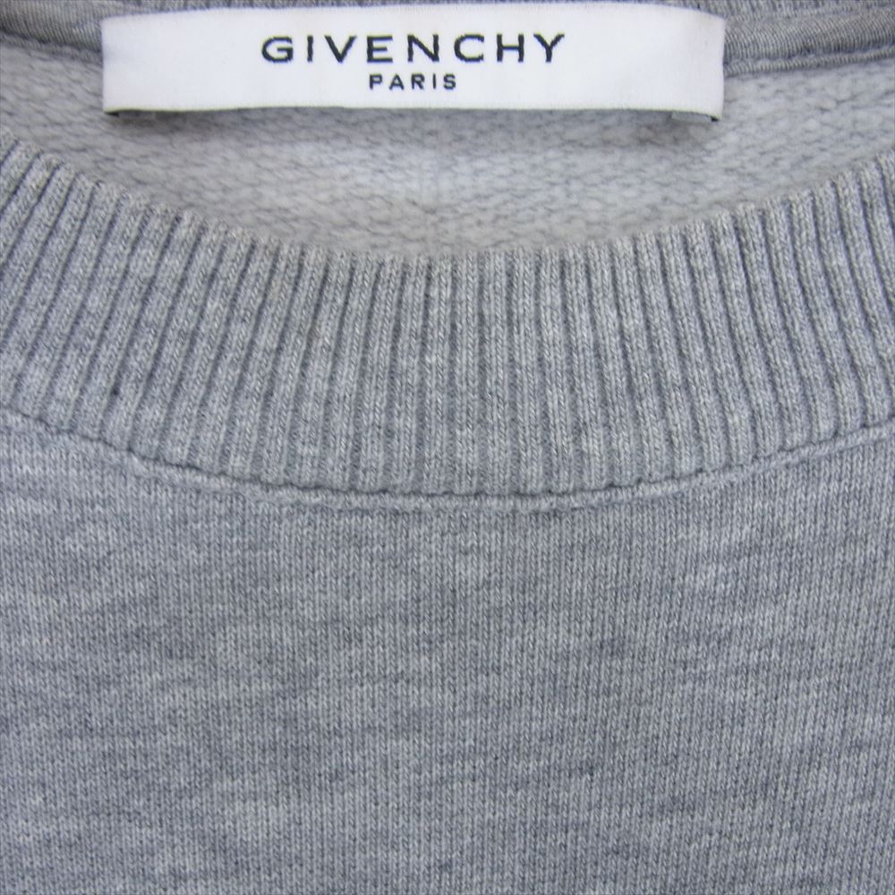 GIVENCHY ジバンシィ 7348-653 American Flag sweater アメリカン フラッグ スウェット グレー系 L【中古】