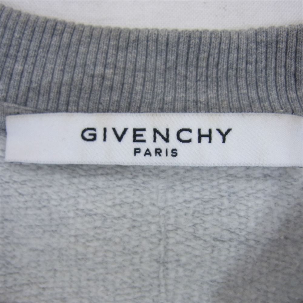 GIVENCHY ジバンシィ 7348-653 American Flag sweater アメリカン フラッグ スウェット グレー系 L【中古】