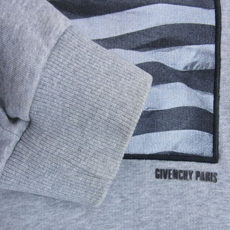 GIVENCHY ジバンシィ 7348-653 American Flag sweater アメリカン フラッグ スウェット グレー系 L【中古】